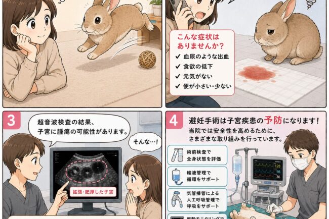 サムネ画像 | 【よくある疾患シリーズ】ウサギの子宮疾患