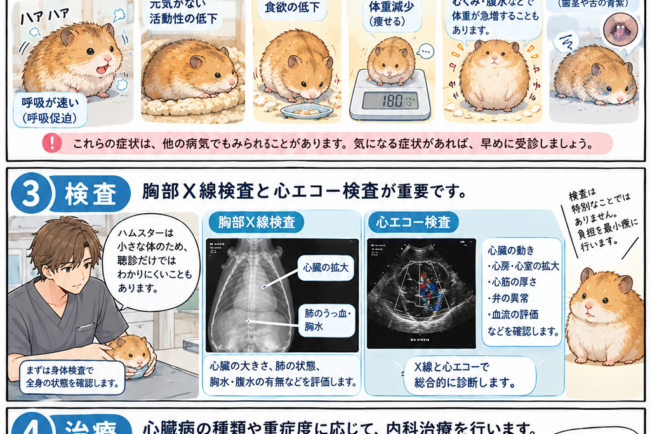 【よくある疾患シリーズ】ゴールデンハムスターの心臓病