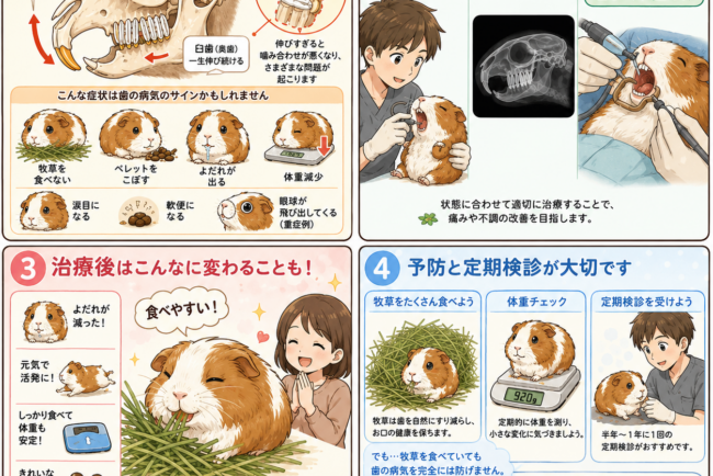 【よくある疾患シリーズ】モルモットの不正咬合